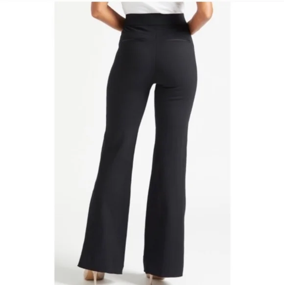 SPANX Perfect Ponte Black Flared Stretch Pants Women’s Sz XL - Picture 2 of 11